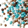 thumbnail image 1 of Bead Landing Mixed White, Brown & Turquoise Craft Beads, 12 Pack, 1 of 3