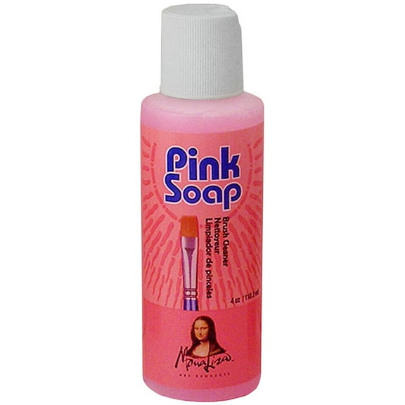 Mona Lisa Pink Soap Artist Brush Cleaner, 12 Pack