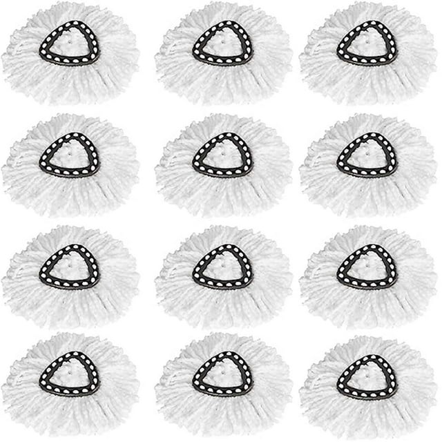 12 Pack Mop Replace Head Compatible EasyWring Spin Mop Mop Refills
