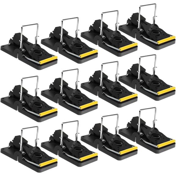 12 Pack Mouse Traps Indoor Outdoor Reusable Mice Catcher Quick Effective Safe Family Pet