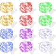 thumbnail image 1 of Battery Operated LED Fairy Lights, 12-Pack Multi-Color String Lights, 7ft Waterproof with Silver Wire, 20 LEDs for Wedding, Bedroom, Patio, Christmas Decor, 1 of 15