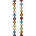 thumbnail image 1 of Bead Landing Multicolor Faceted Glass Rondelle Beads, 8mm, 12 Pack, 1 of 2