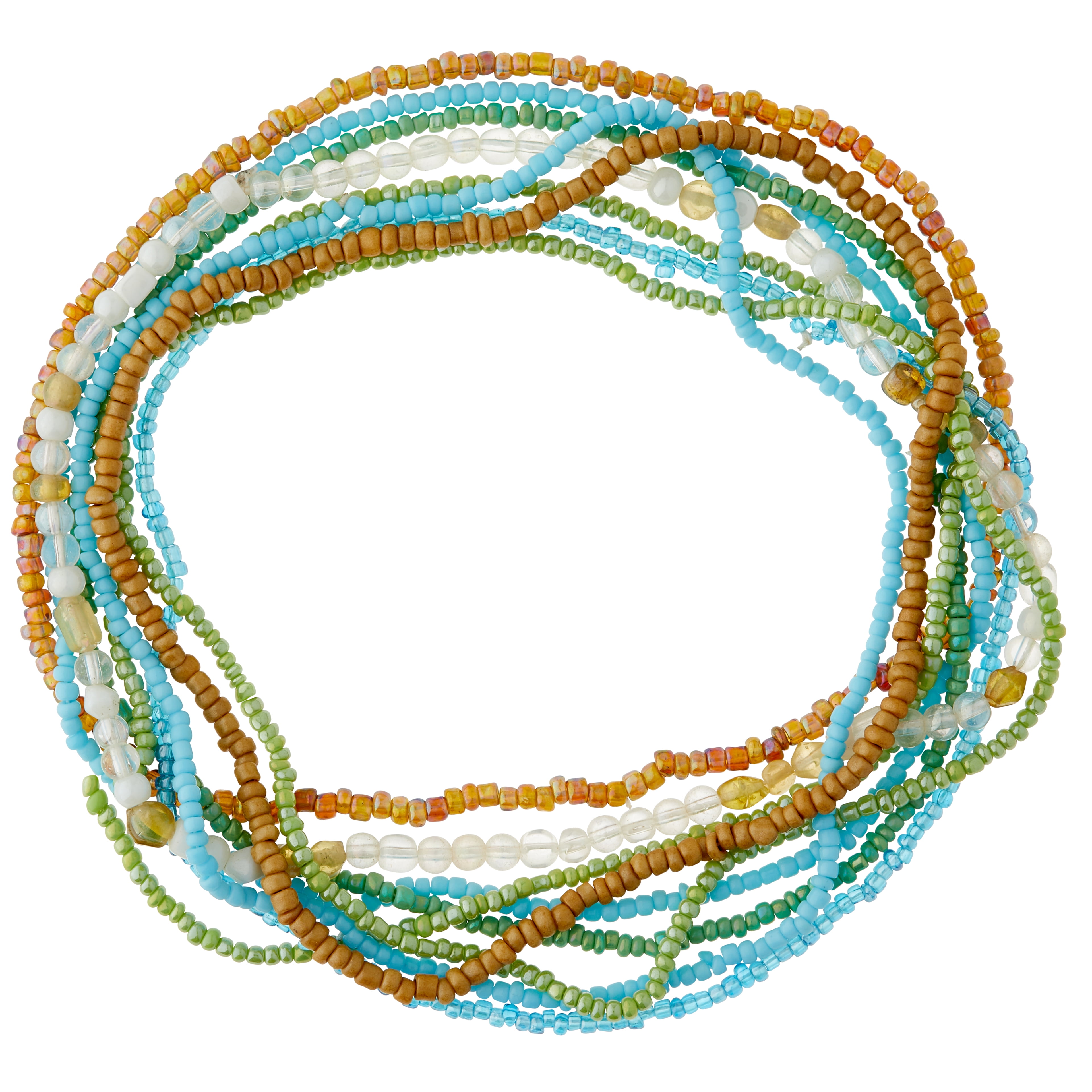Bead Landing Multicolor Glass Mix Beads, 12 Pack