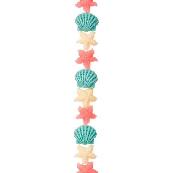 Bead Landing Multicolor Stone Powder Mixed Sea Beads, 12mm, 12 Pack