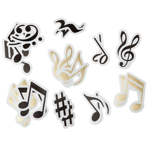 Recollections Music Notes Stickers, 12 Pack