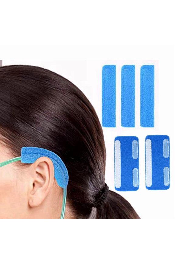 12 Pack Nasal Cannula Ear Cushions Oxygen Cannula Face Soft Cover for Oxygen Users to Help Relieve Ear Pain