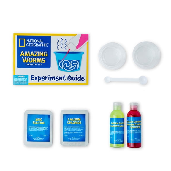 National Geographic Amazing Worms Chemistry Kit, 12 Pack