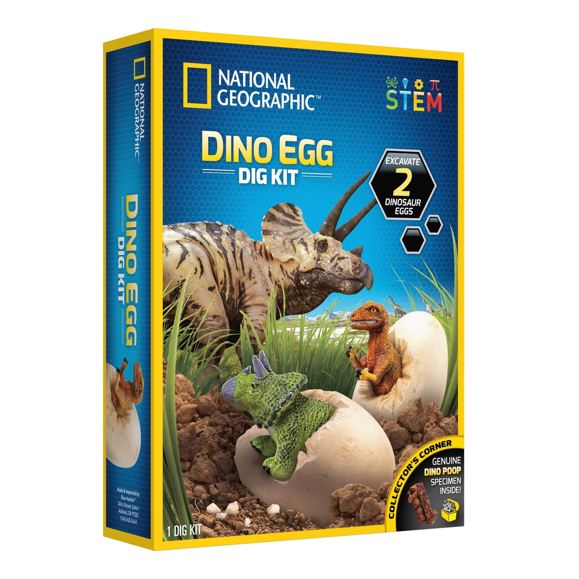 EDUMAN Toys-STEM Jumbo Dino Egg Dig Kit for Kids Educational&Fun Toys