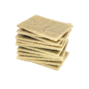 12-Pack Natural Fiber Sisal Scouring Pads - 100% Biodegradable Dish Scrub Pads