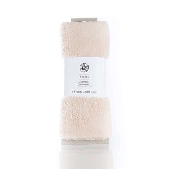 Loops & Threads Natural Sherpa Fabric Bundle, 12 Pack