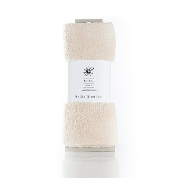 Loops & Threads Natural Sherpa Fabric Bundle, 12 Pack