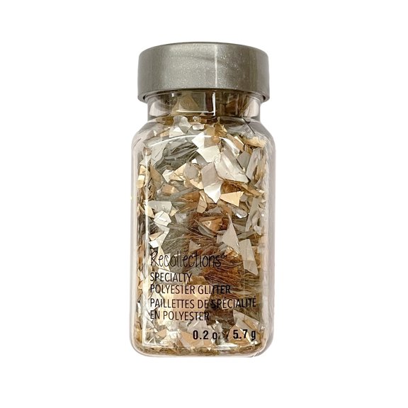 Recollections Neutral Polyester Glitter Shreds, 12 Pack
