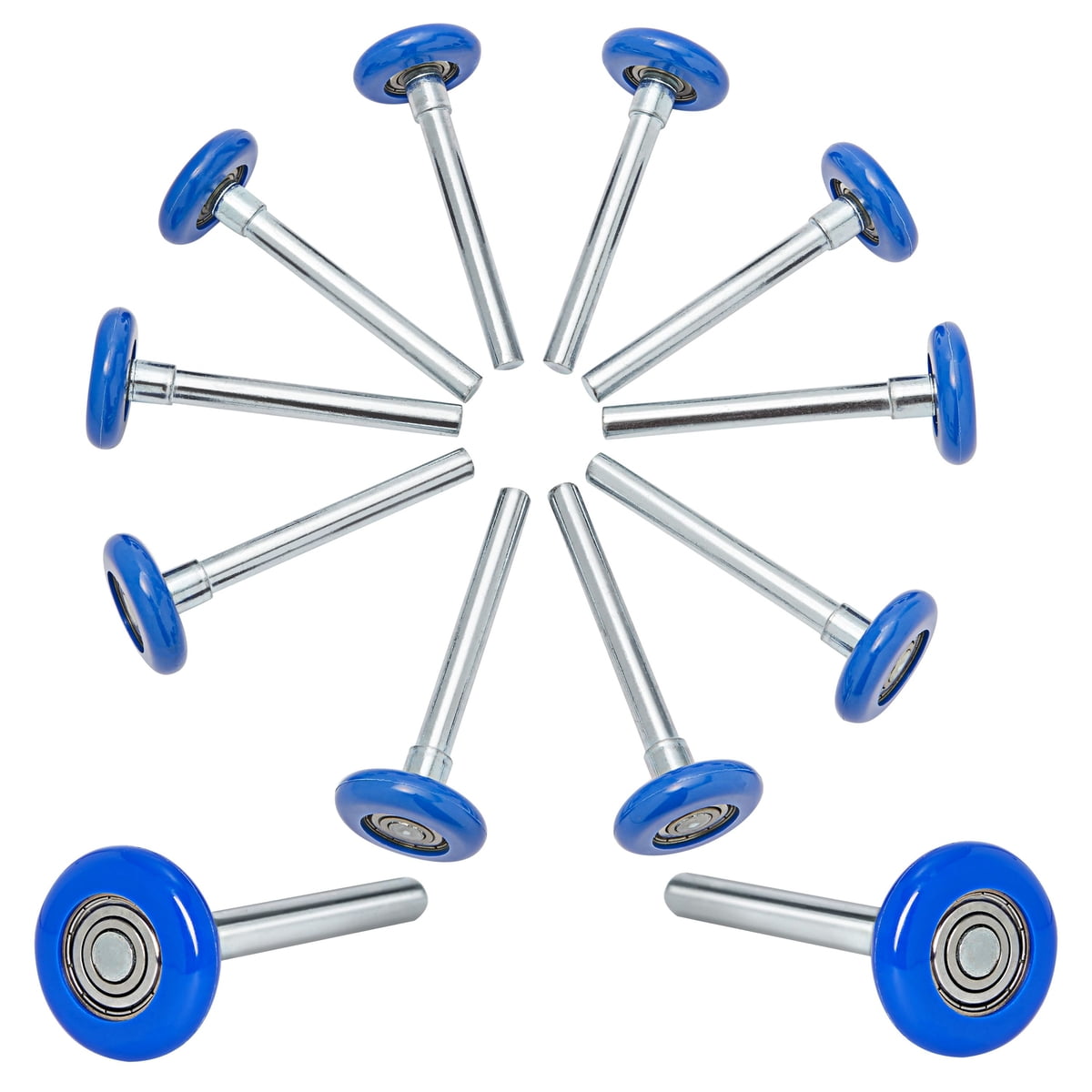 12 Pack Nylon Garage Door Rollers, 2 In Garage Door Wheels with 4 In