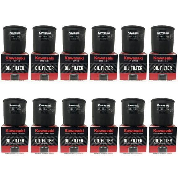 12 Pack OEM Kawasaki Oil Filter 49065-0724 (replaces 49065-7010)