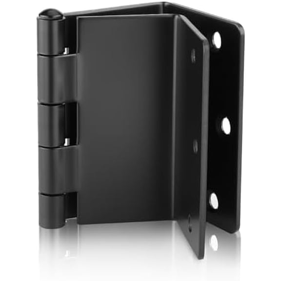 12 Pack Offset Hinges Black Expandable Door Hinges 3.5 Inch Heavy Duty Full Mortise Door Hinges with 1/4'' Radius Corner