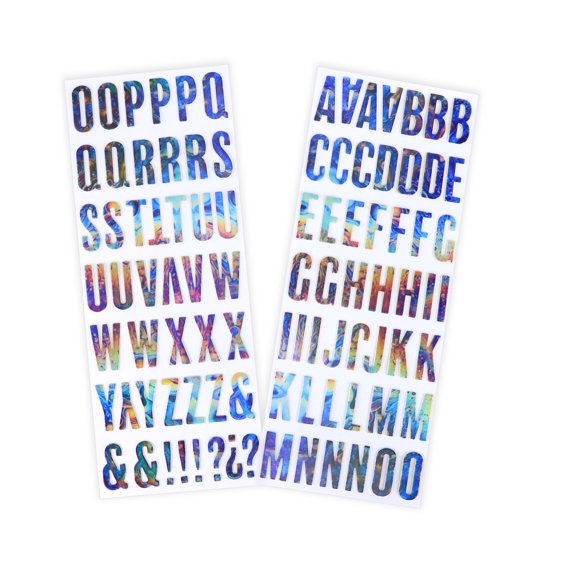 Recollections Oil Slick Chipboard Stickers, 12 Pack