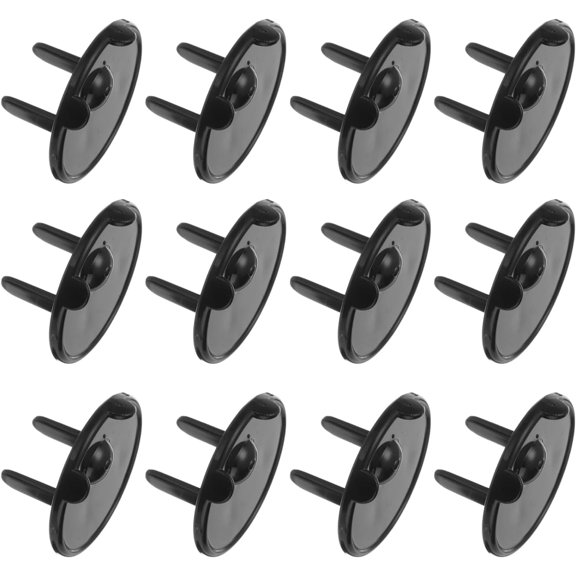 12 Pack Outlet Covers Proofing, Plug Covers Easy Installation Electric Plug Protectors Safety Socket Cover Plugs Protector Black