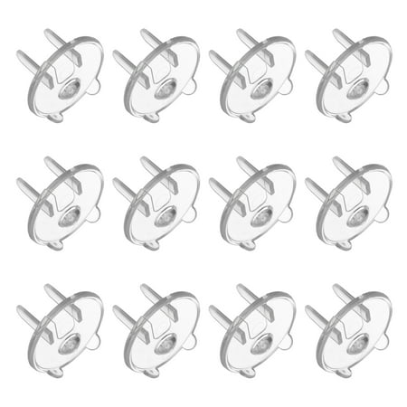 12 Pack Outlet Covers Proofing, Plug Covers Easy Installation Electric Plug Protectors Safety Socket Cover Transparent