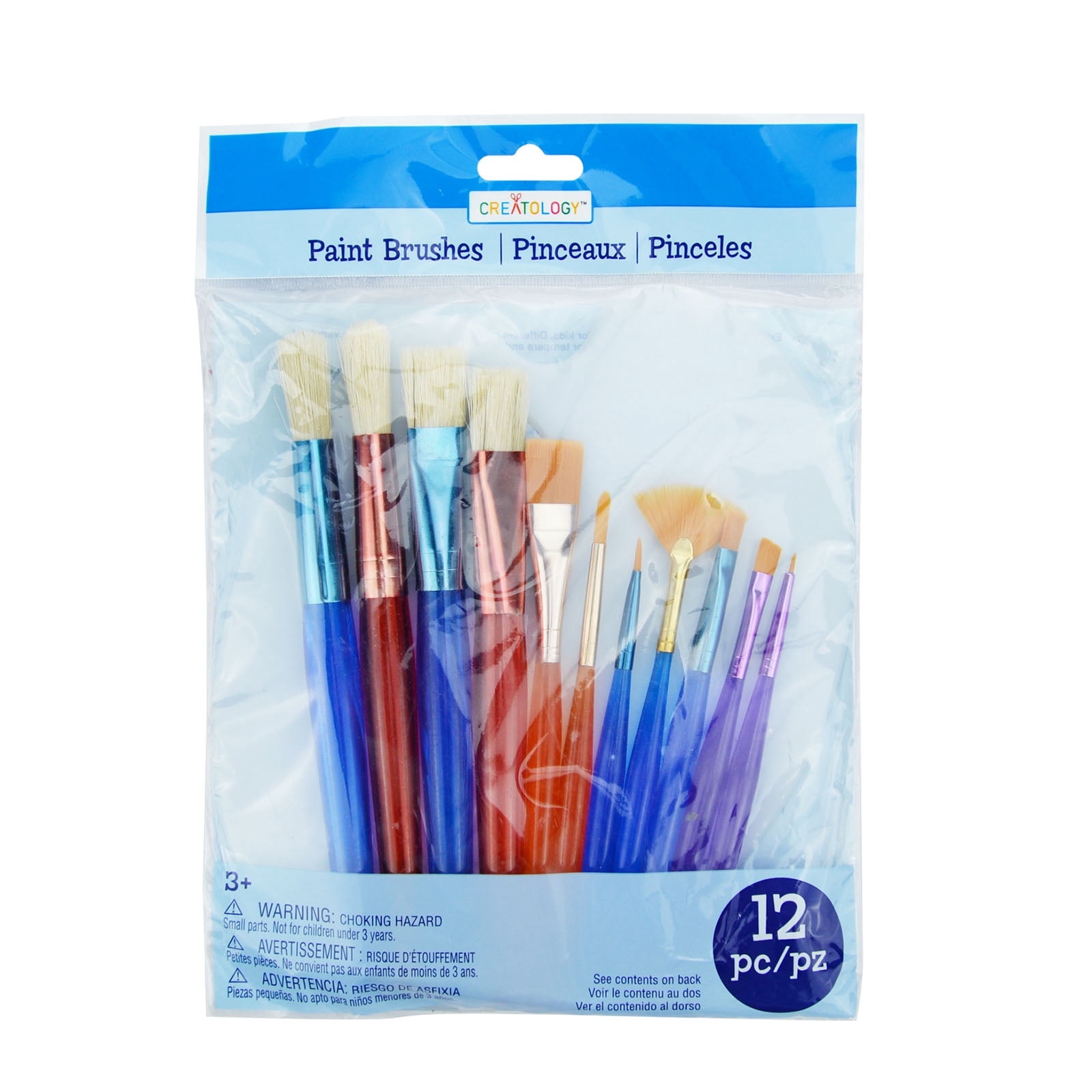 12 Pack: Paint Brushes with Palette Kit by Creatology