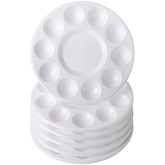 12 Pack Paint Tray Palettes, Painting Palette, Plastic Paint Pallets for Kids on School Project or Art Class