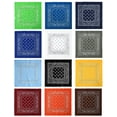 thumbnail image 1 of 12 Pack Paisley Pattern Bandanas Headband Multipurpose for Men Women 22 x 22 - Assorted Group 1, 1 of 6