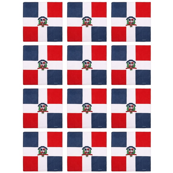 12 Pack Paisley Pattern Bandanas Headband Multipurpose for Men Women 22 x 22 - Dominican Republic