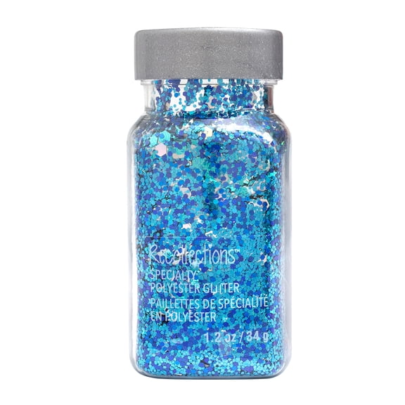 Recollections Peacock Specialty Polyester Glitter, 12 Pack