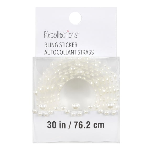 Recollections Pearl Eyelet Adhesives Bling on a Roll, 12 Pack