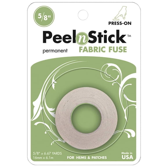 Peel n Stick Fabric Fuse Roll, 12 Pack