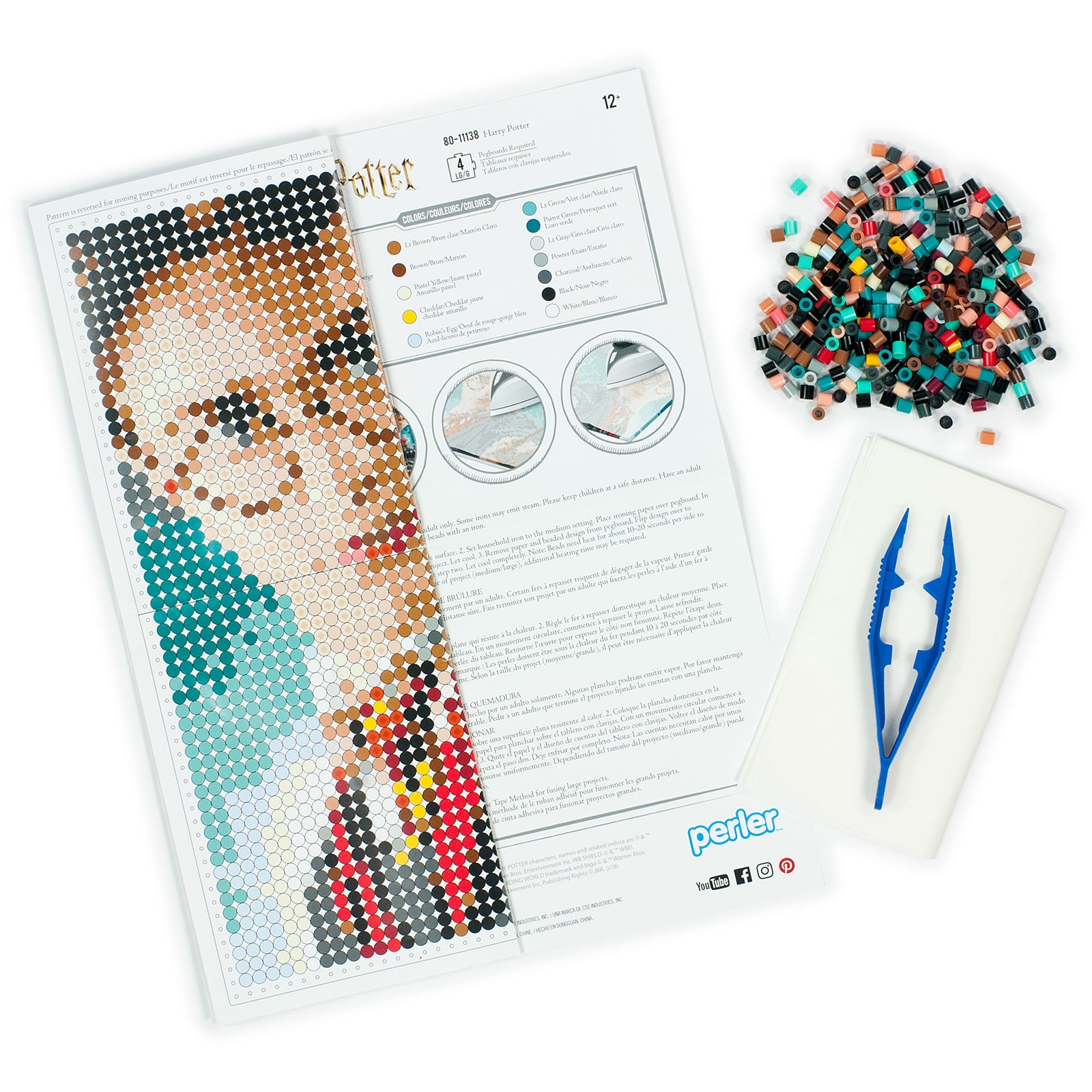12 Pack Perler® Harry Potter™ Beads & Pattern Kit