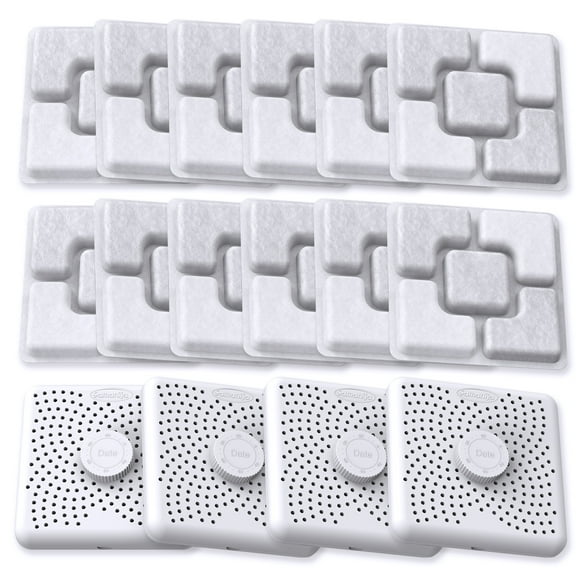 12-Pack Pet Food Desiccant with 4-Pack case for IRIS food storage containers,For Petlibro Pet Automatic Dispenser Gravity