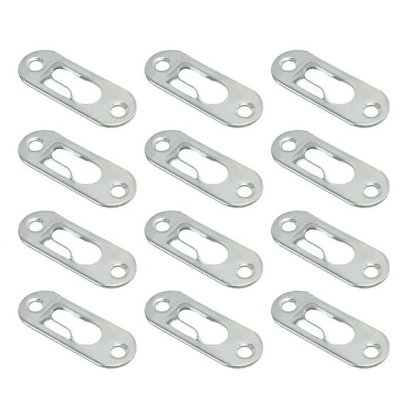 12 Pack Picture Frame Hangers Stainless Steel Flush-Mounted Concealed Bracket Interlockings Buckle Hooks Simple Install