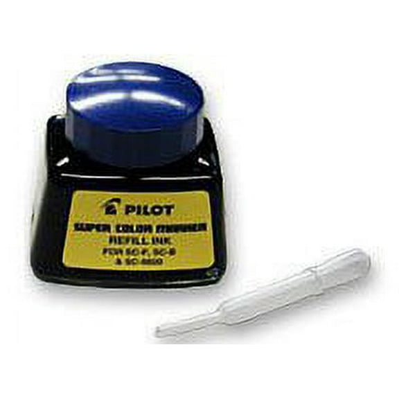 12 Pack Pilot Pen 43600 1oz Refill Ink for Permanent Markers - Blue (SCRF-BLU)