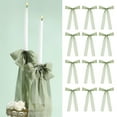 thumbnail image 1 of 12-Pack Pink Bow Ribbon Decorations Set for Gift Wrapping Candle Holders Christmas Tree Small Bows for Party Wedding Holiday Decor(Green), 1 of 6