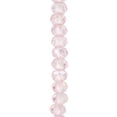 thumbnail image 1 of Bead Landing Pink Faceted Large Hole Glass Rondelle Beads, 12 Pack, 1 of 2