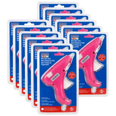 12 Pack: Pink Fashion Mini Glue Gun by ArtMinds