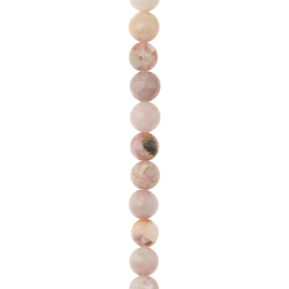 Bead Landing Pink Imitation Kunzite Round Beads, 8mm, 12 Pack