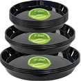 thumbnail image 1 of 12 Pack Plant Saucer Tray, 6 8 10 inch Plant Saucers for Indoor Outdoor, Heavy Sturdy Plastic Planter Trays, Drainage Drip Water Trays for Flower Pots, Black, 1 of 8