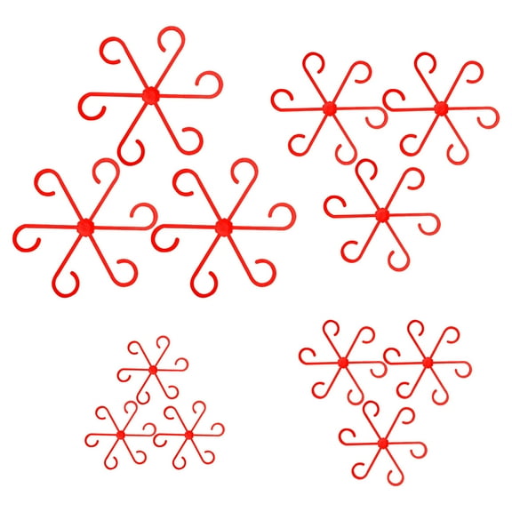 12 Pack Plant Support Clips with 4 Frame Sizes for Climbing Plants, Heavy Duty Rust-proof Steel Garden Stakes for Outdoor Use, Easy Adjustable Plant Training Sy for Vegetable Vines & Flower