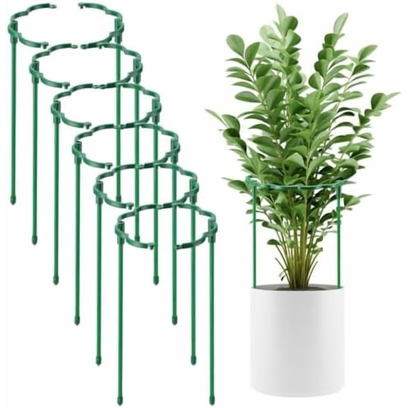 12 Pack Plant Support Stakes Sets - Versatile Plant Cages, Stackable Garden Flower Support Small Plant Stakes for Indoor Plants,Tomato,Monstera, Peony, Hydrangea, Climbing Plants$$Garden & Patio