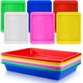 12 Pack Plastic Art Trays, Activity Crafts Serving Organizer Tray for ...