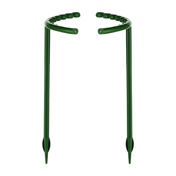 12-Pack Plastic Plants Supports | 9.8"x5.7" Garden Vines & Climbing Plants Stakes | Lightweight Bonsai & Potted Flower Supports for Clematis, Roses, Ivy & Vegetables