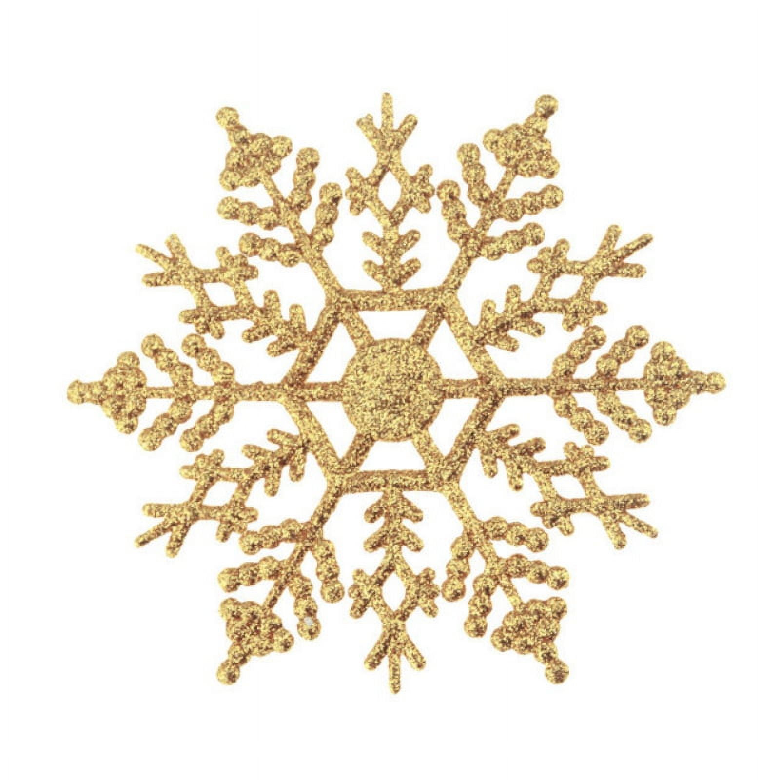 12 Pack Plastic Snowflake Ornaments Xmas Winter Decorations, Hanging