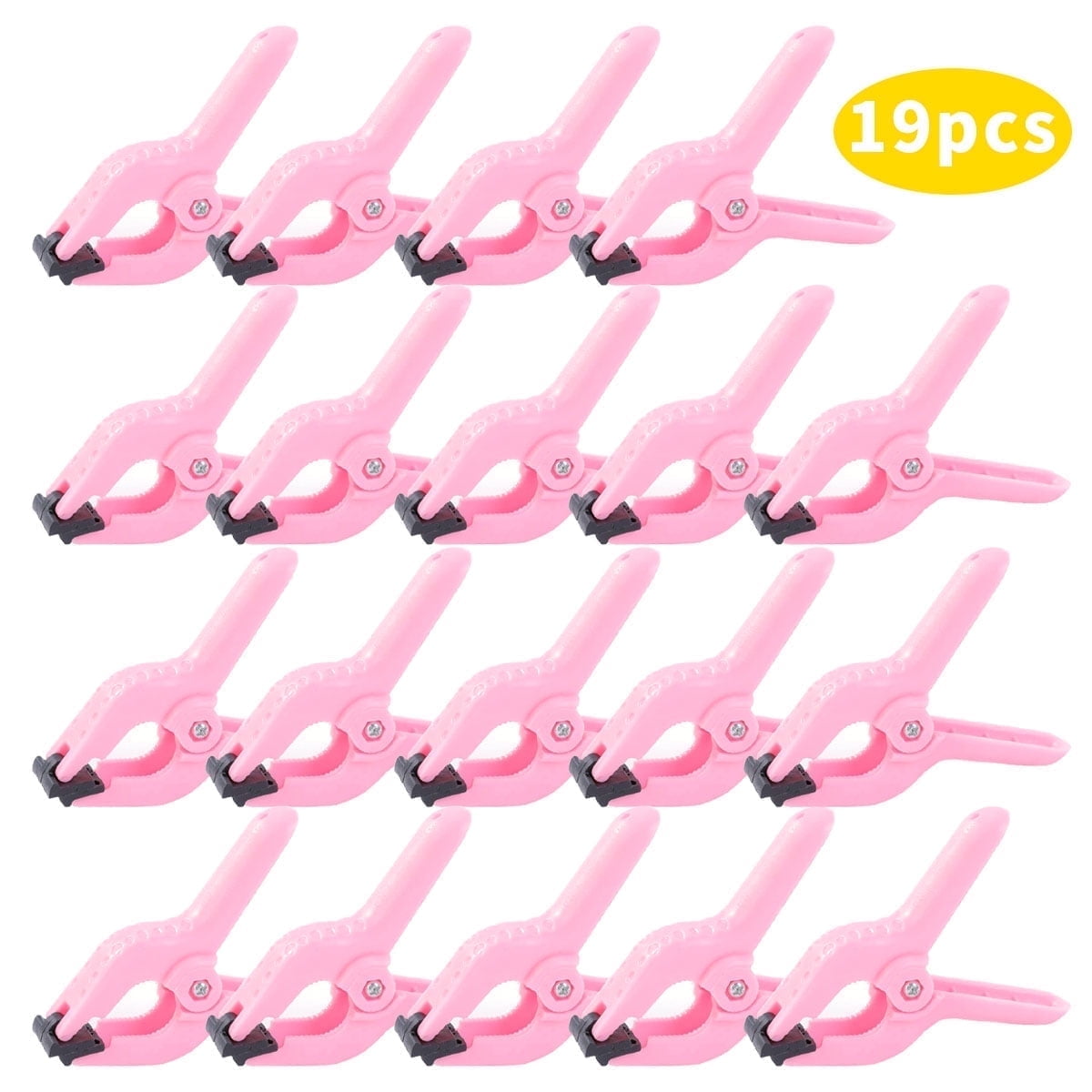 WLGJL 19 Pack Plastic Spring Clamps, 3 inch Small Heavy Duty Clips for ...
