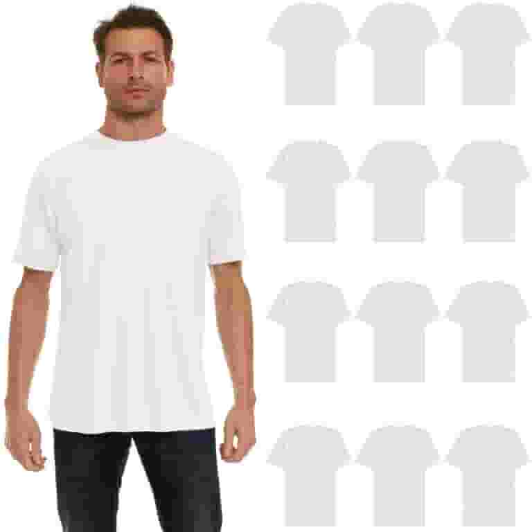 Short Sleeve Plain T Shirts For Sale Wholesale 12 Pack Plus Size