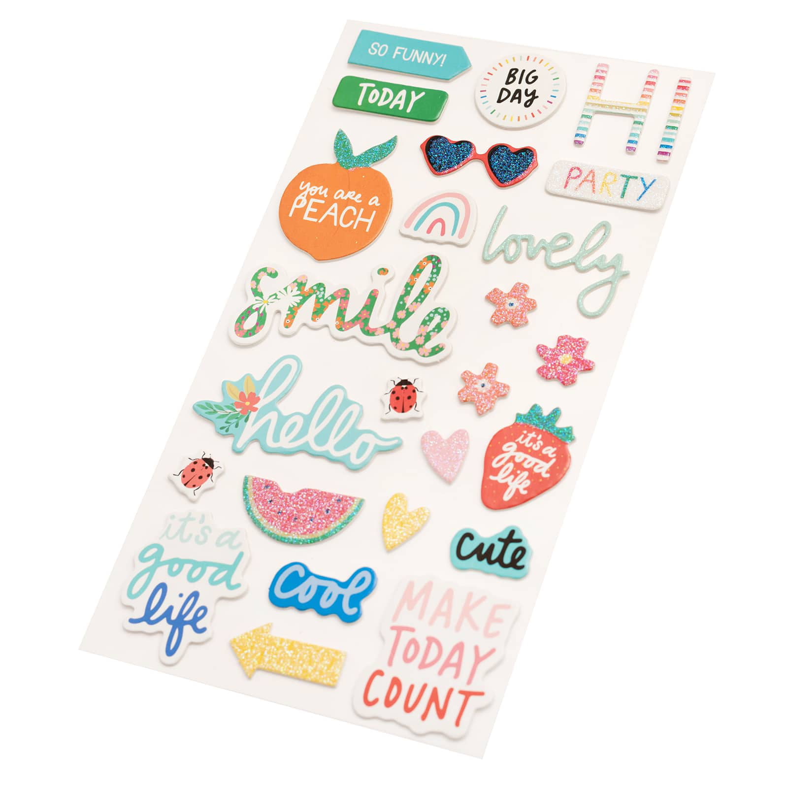 American Crafts Planner Stickers 12-Page Book 4.75X9 Inspirational Life