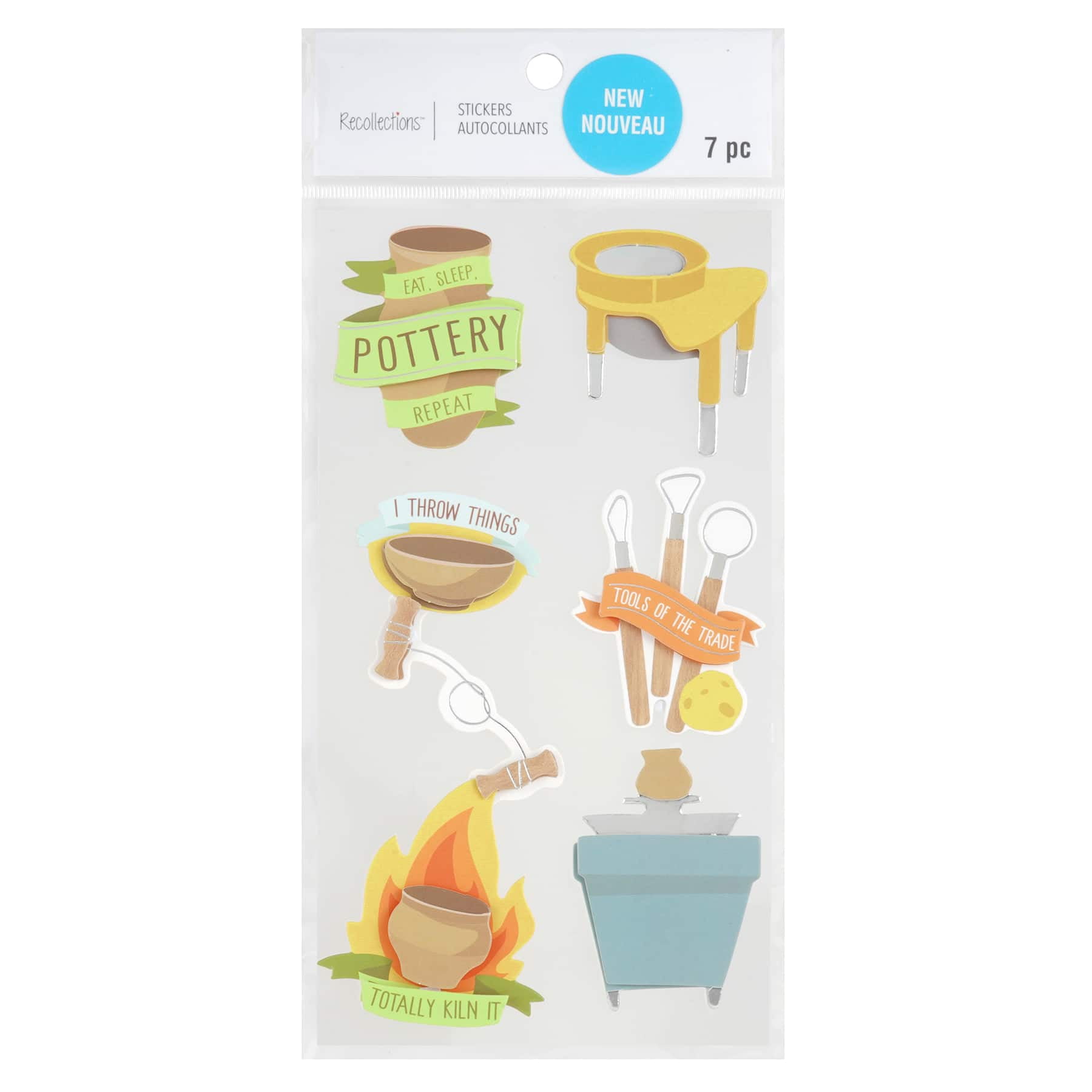 12 Pack Pottery Stickers by Recollections™