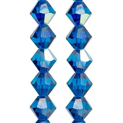 12 Pack: Preciosa Glass Crystal Bicone Beads - 6mm by Bead Landing