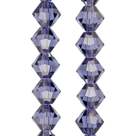 Bead Landing Preciosa Glass Crystal Bicone Beads, 6mm, 12 Pack