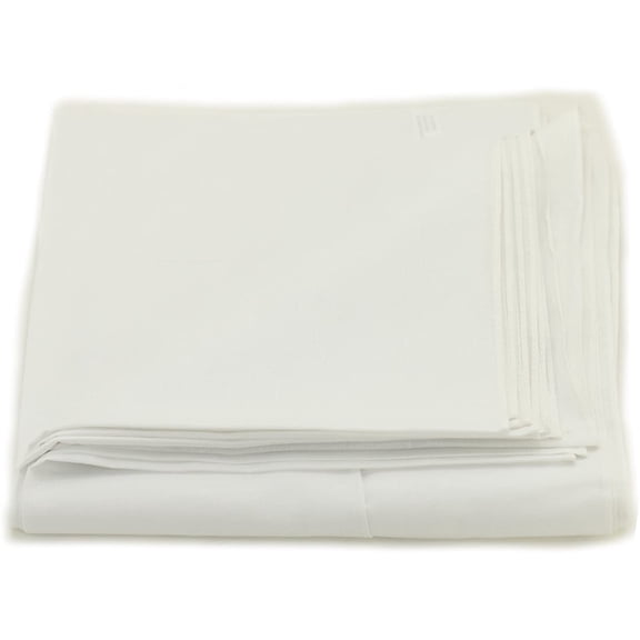 12 Pack Premium Cotton Head Wrap Scarf Bandana Multiple Colors 22" X 22" (Plain White,100% Cotton)